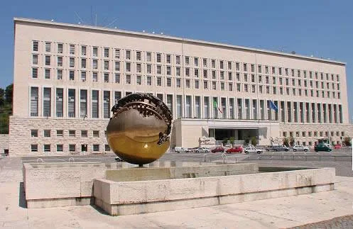 The Farnesina palace, headquarters of the Ministry of Foreign Affairs and International Cooperation in Rome